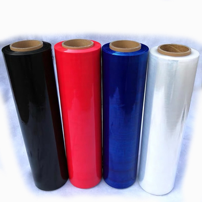 Colorful Plastic Wrap LLdpe Stretch Film Roll Jumbo Packaging 500mm